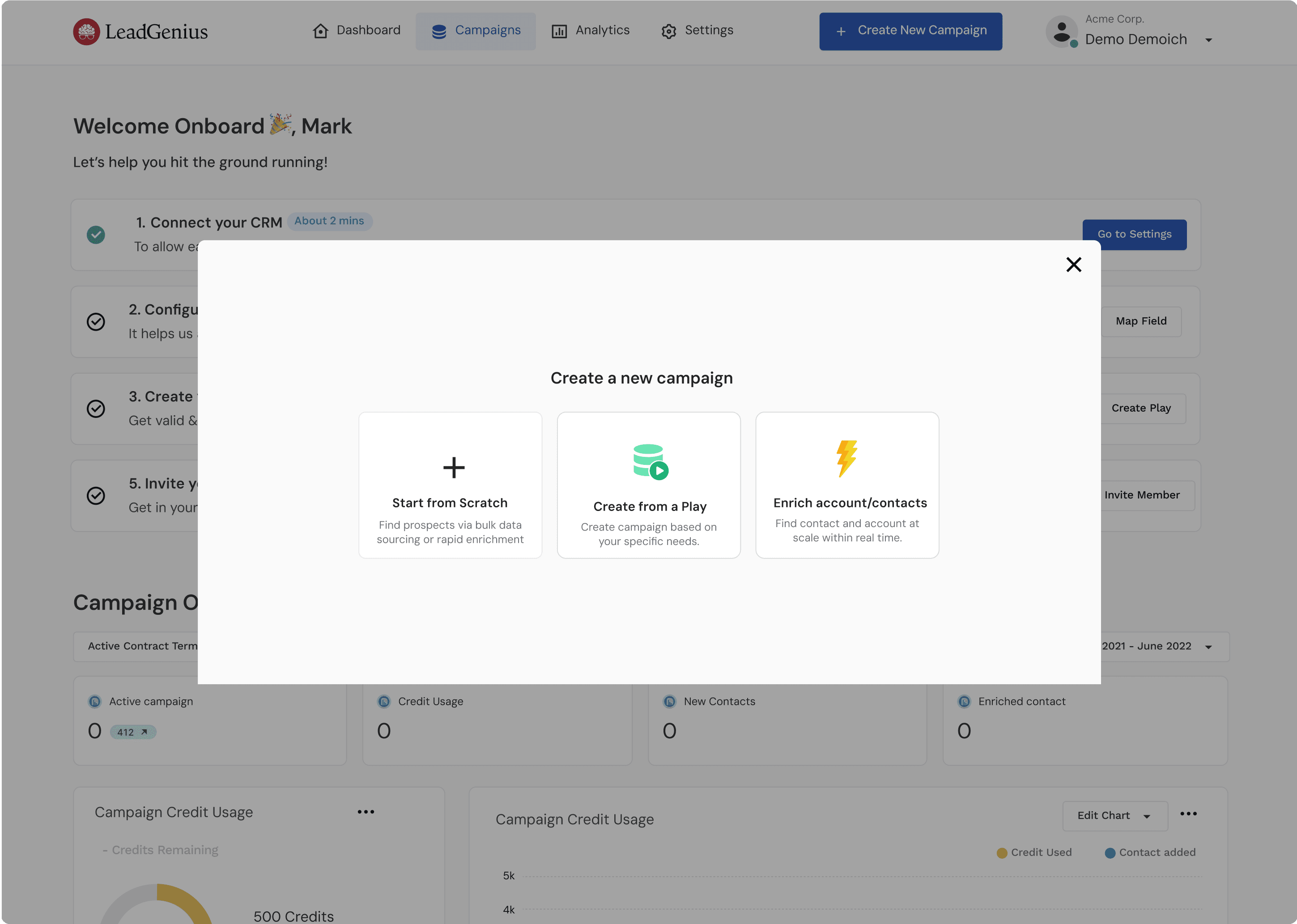 Self-serve sign up flow - step 4