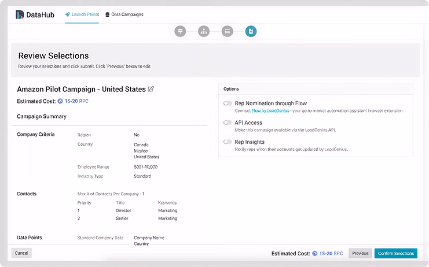 Old campaign form flow compared with redesigned campaign wizard before